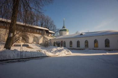 Yaroslavl Kremlin içinde kar kış, Rusya Federasyonu