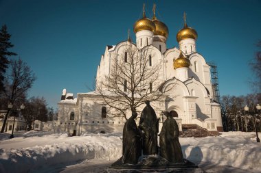 Rusya'nın Yaroslavl katedralde beyaz varsayım