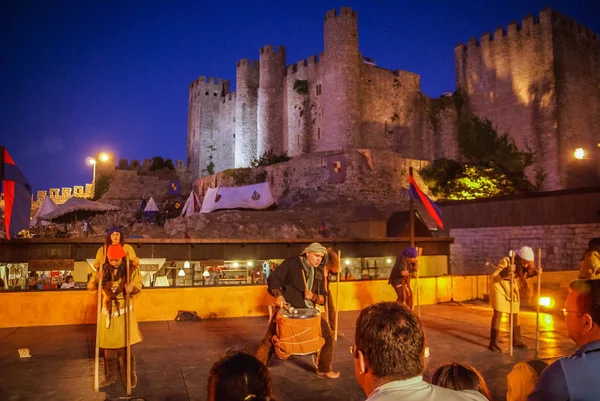 Festival Medieval Anual em Óbidos em Portugal — Fotografia de Stock