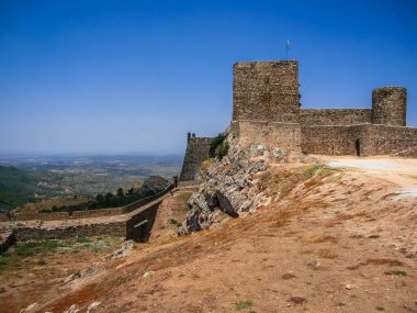Antik Ortaçağ kalesinin Marvao, Portekiz