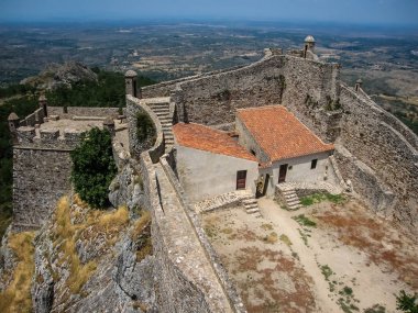 Antik Ortaçağ kalesinin Marvao, Portekiz