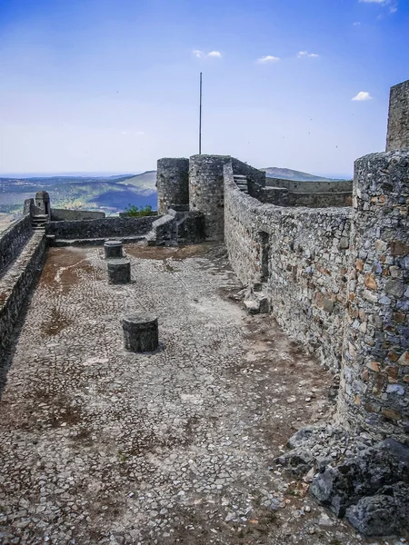 Ruinerna av antika medeltida slott Marvão, Portugal — Stockfoto