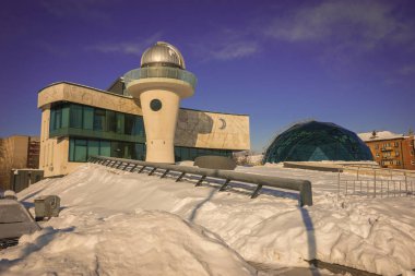 Yaroslavl, Rusya'nın kışın şehir manzarası