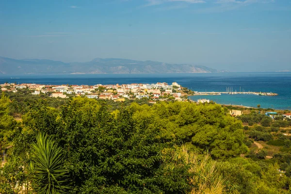 Cityscape op Agistry eiland, Griekenland — Stockfoto