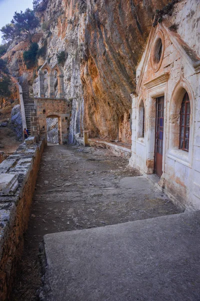 Kreetan luostarin rauniot Governneto, Kreikka — kuvapankkivalokuva