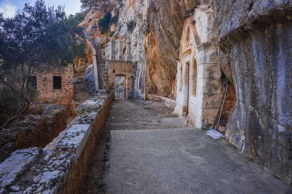 Rovine del monastero Governeto a Creta, Grecia — Foto Stock