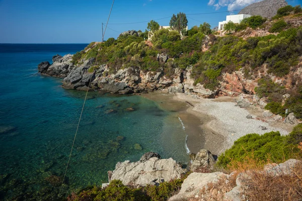 Pintoresco paisaje marino en Bahía de Souda, Grecia —  Fotos de Stock