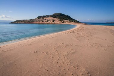 Doğal tunahan beach Elafonisos Adası Yunanistan