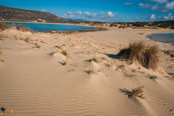 Scenic Plaża Simos w Grecji na wyspie Elafonisos — Zdjęcie stockowe