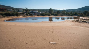 Doğal tunahan beach Elafonisos Adası Yunanistan
