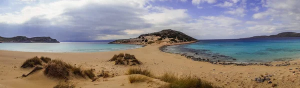 Scenic Plaża Simos w Grecji na wyspie Elafonisos — Zdjęcie stockowe