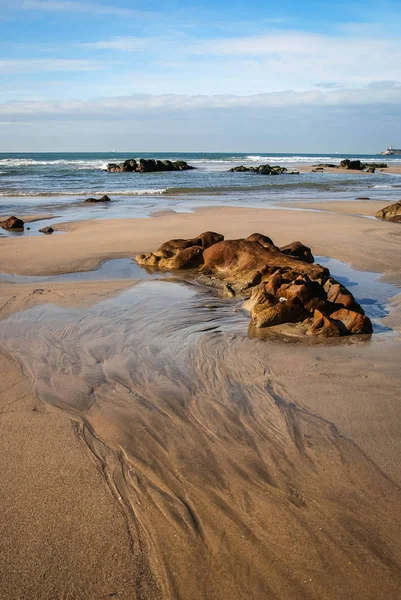 Bellissimo e unico paesaggio marino sulla spiaggia di Castelejo, Portogallo — Foto Stock