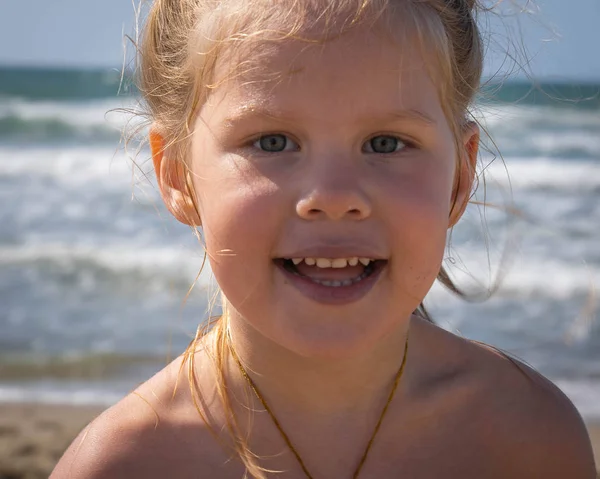 Little beach girl Stock Photos Royalty Free Little beach girl Images
