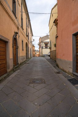 Lazio, Salci 'deki renkli şehir manzarası.