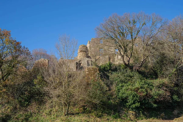 Antigas ruínas na Reserva Natural de Monterano em Lazio, Itália — Fotografia de Stock