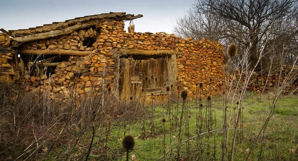 Urban landscape in one of of  red cities of Spain  Alquite — Stock Photo, Image