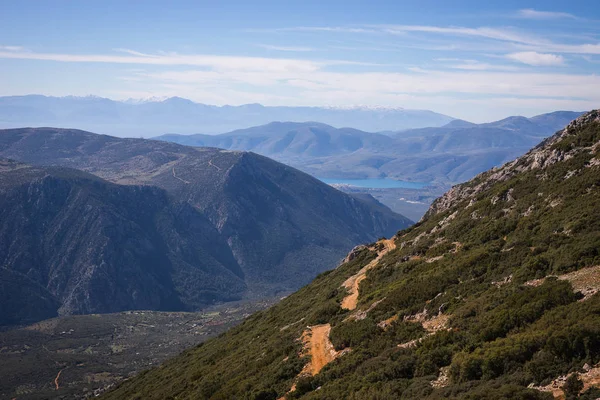 Vue pittoresque sur la montagne près de Parnassus, Grèce — Photo