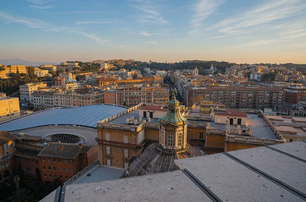 View of city from dome of Cathedral (Basilica) of St. Peter, Rom — Stock Photo, Image