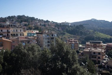 İtalya, Lazio 'da Ariccia' da şehir manzarası