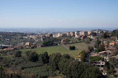 İtalya, Lazio 'da Ariccia' da şehir manzarası