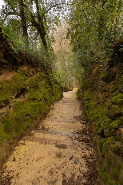 Roads Marble Waterfall Terni Umbria Italy — Stock Photo, Image