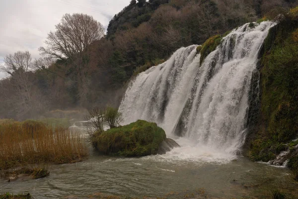 Image Une Cascade Marbre Près Terni Ombrie Italie — Photo