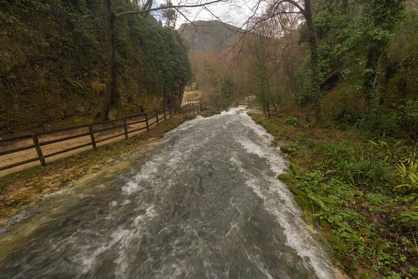 Image Marble Waterfall Terni Umbria Italy — Stock Photo, Image