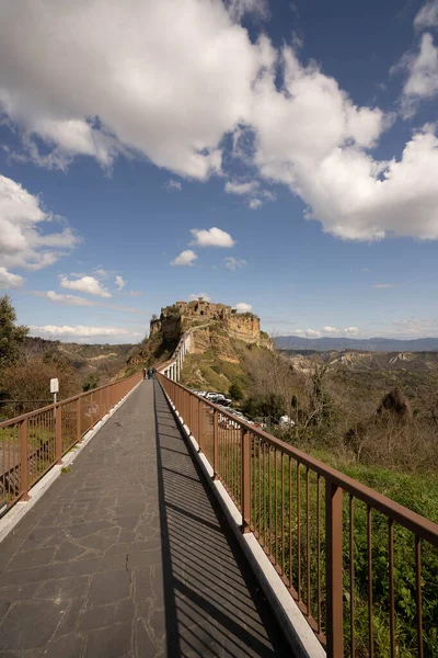 Cityscape Středověkém Městě Civita Bagnoregio Laziu Itálie — Stock fotografie