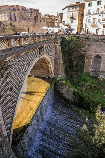 Καταρράκτες Στην Πόλη Τίβολι Στη Villa Gregoriana Στο Λάτσιο Της — Φωτογραφία Αρχείου