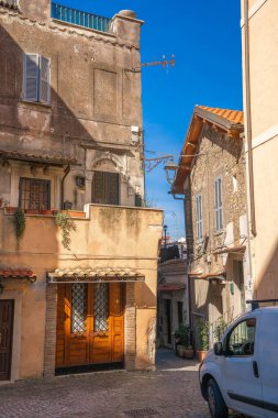 Lazio, İtalya 'nın Tivoli kentindeki şehir manzarası