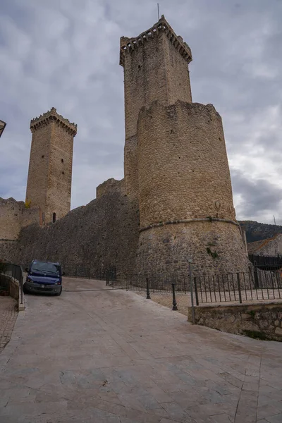 Stadtbild Pacentro Den Abruzzen Italien — Stockfoto