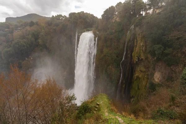 Image Une Cascade Marbre Près Terni Ombrie Italie — Photo