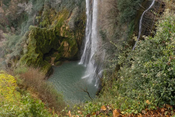 Bild Von Marmorwasserfall Der Nähe Von Terni Umbrien Italien — Stockfoto