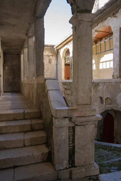 Cityscape Cidade Medieval Cerro Volturno Molise Itália — Fotografia de Stock