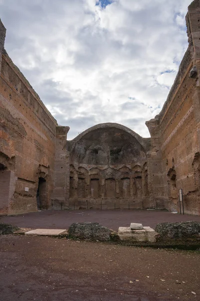 Tivoli Deki Villa Adriana Daki Roma Harabelerinin Resmi Talya Daki — Stok fotoğraf