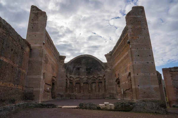 Tivoli Deki Villa Adriana Daki Roma Harabelerinin Resmi Talya Daki — Stok fotoğraf