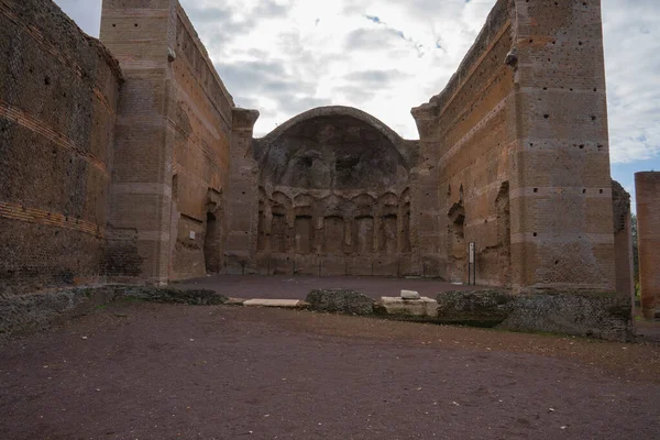 Tivoli Deki Villa Adriana Daki Roma Harabelerinin Resmi Talya Daki — Stok fotoğraf