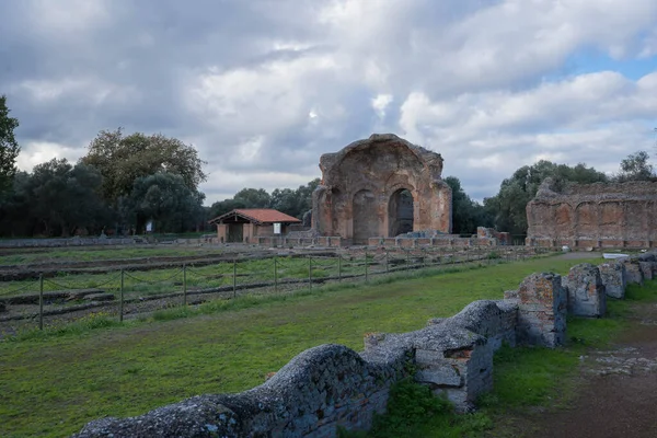 Afbeelding Van Romeinse Ruïnes Villa Adriana Tivoli Roma Italië — Stockfoto