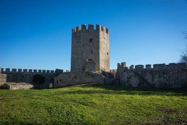 Yunanistan 'ın orta kesimindeki Platamon Kalesi' nin resmi