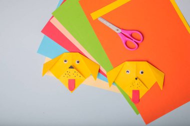 Adım adım fotoğraf talimatları. Kağıt köpek origami nasıl yapılır? Çocuklar için ölüm. Çocuklar için Çocuk Sanatları Projesi