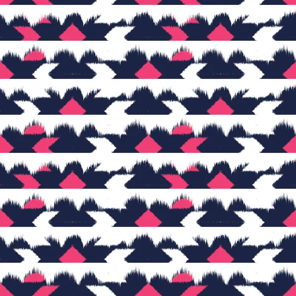 Ikat Seamless Pattern Design for Fabric — Stock Photo, Image