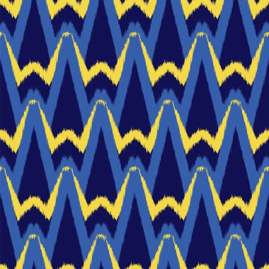 Ikat Dikişsiz desen tasarım kumaşlar için