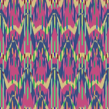 Ikat Dikişsiz desen tasarım kumaşlar için