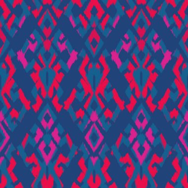 Ikat Dikişsiz desen tasarım kumaşlar için