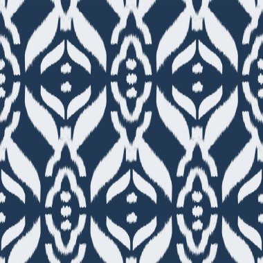 Ikat Dikişsiz desen tasarım kumaşlar için