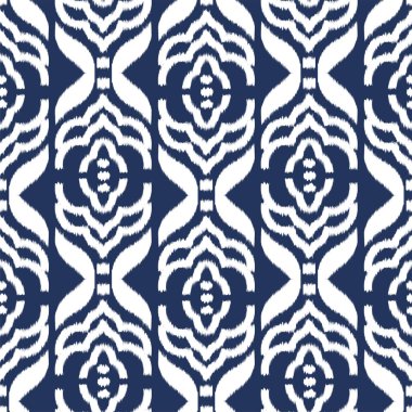 Ikat Dikişsiz desen tasarım kumaşlar için