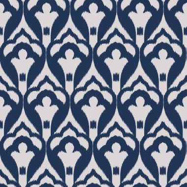 Ikat Dikişsiz desen tasarım kumaşlar için