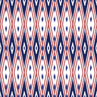 Ikat Dikişsiz desen tasarım kumaşlar için