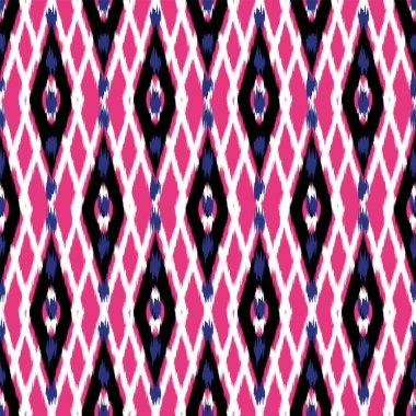 Ikat Dikişsiz desen tasarım kumaşlar için