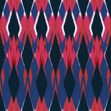 Ikat Dikişsiz desen tasarım kumaşlar için